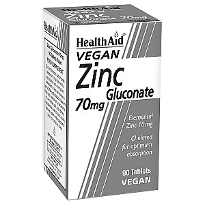 HealthAid® Vegan Zinc Gluconate 70mg